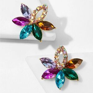Rhinestone Stud Earrings